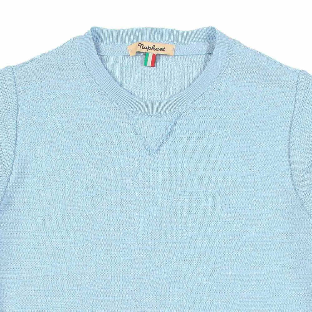 Nupkeet T-shirt tricot azzurro cielo Fano In Linea