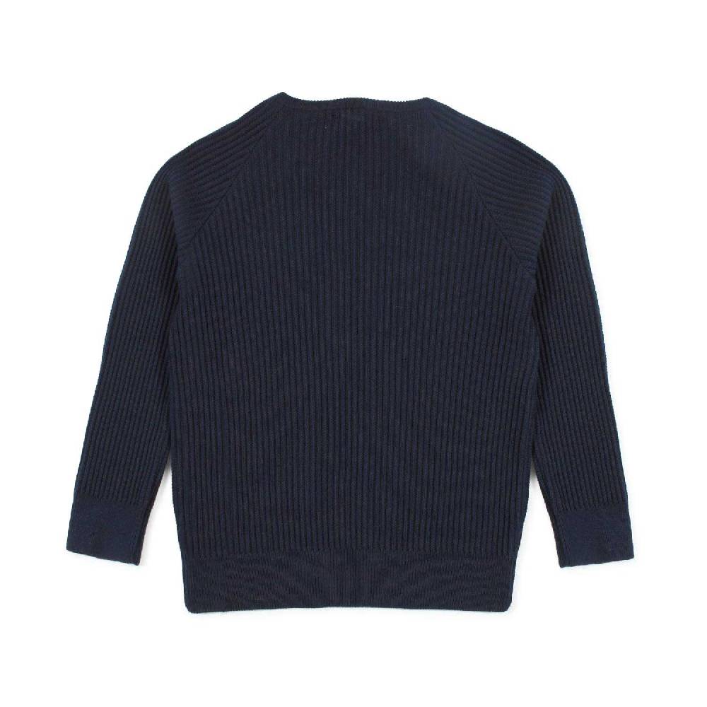 Nupkeet Pullover blu navy a coste Asti Promozione