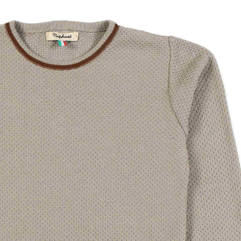 Nupkeet Pullover beige sabbia e cacao Lecce Spedizione Gratuita