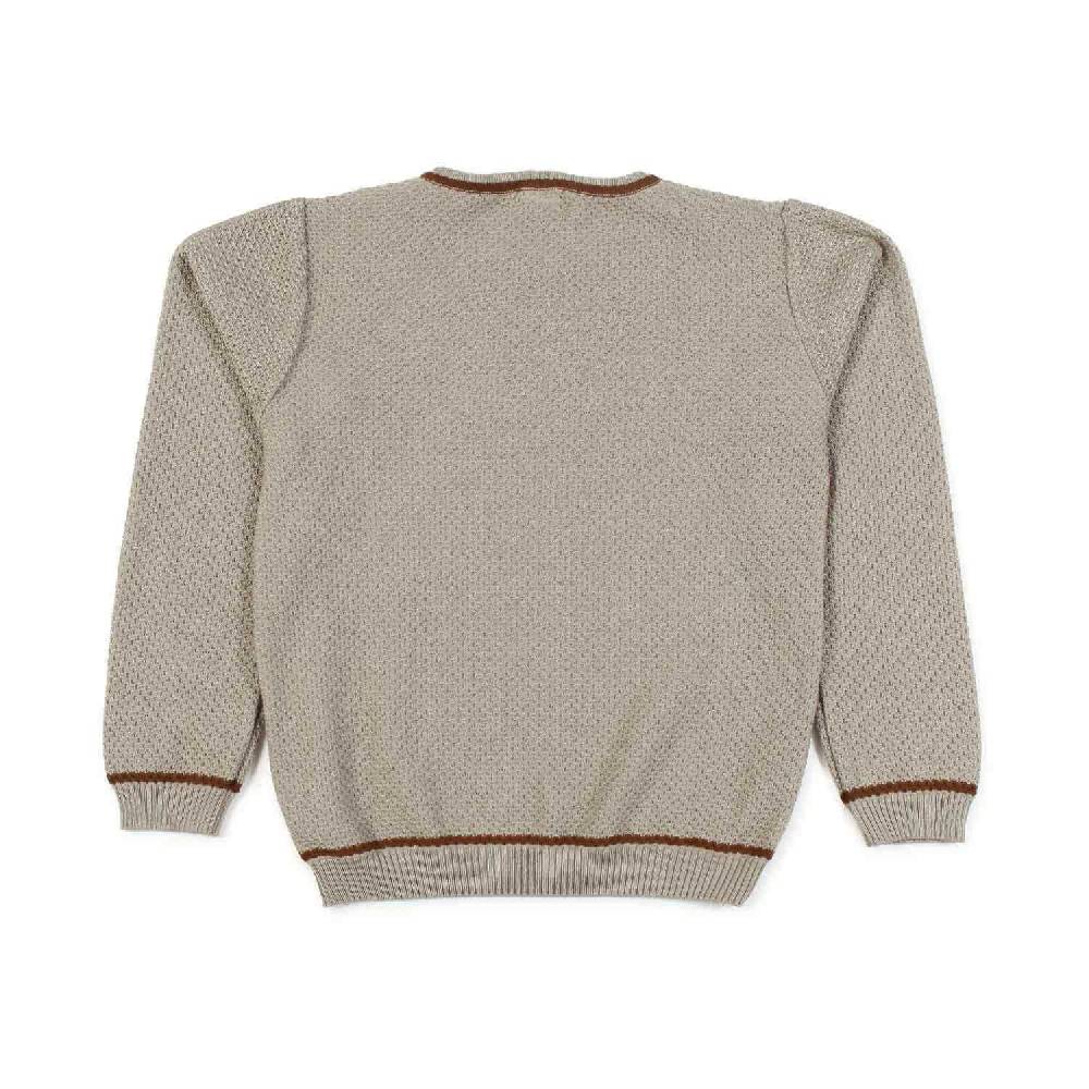 Nupkeet Pullover beige sabbia e cacao Lecce Spedizione Gratuita