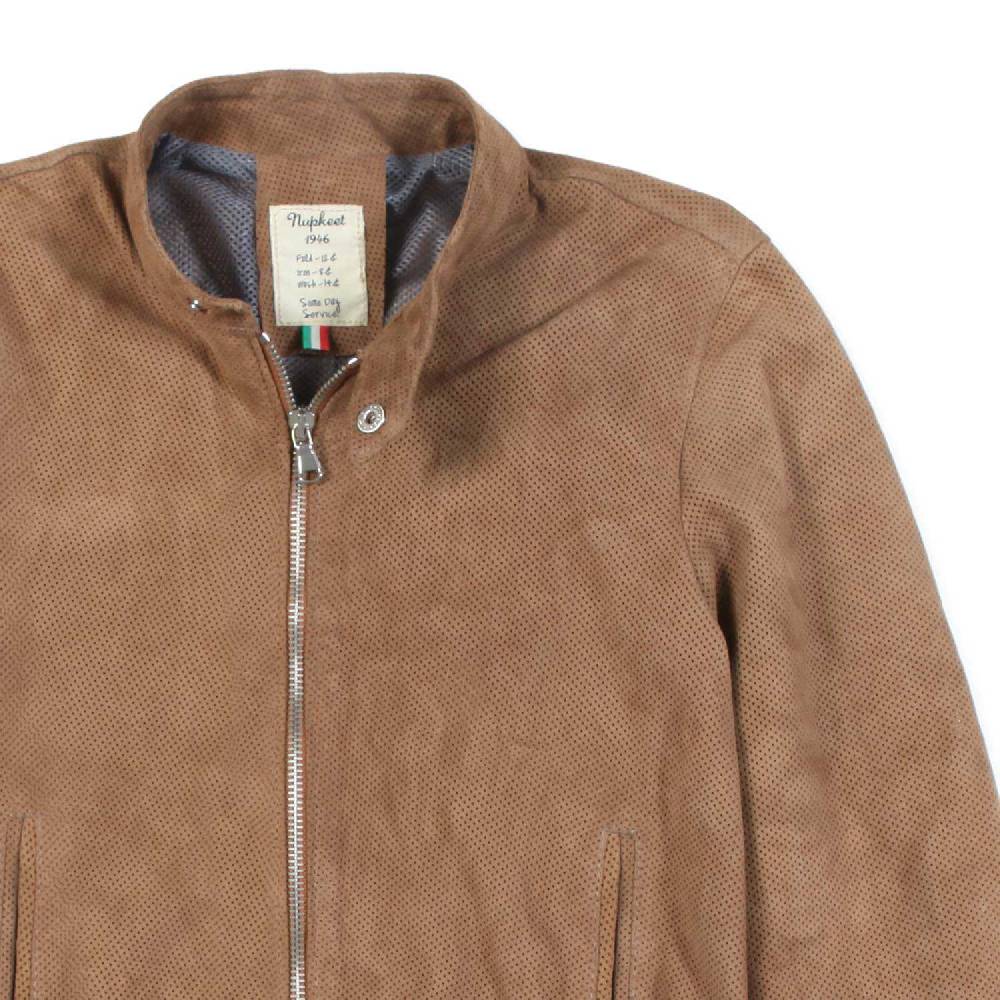 Nupkeet Bomber camoscio marrone Pesaro Pezzi Unici