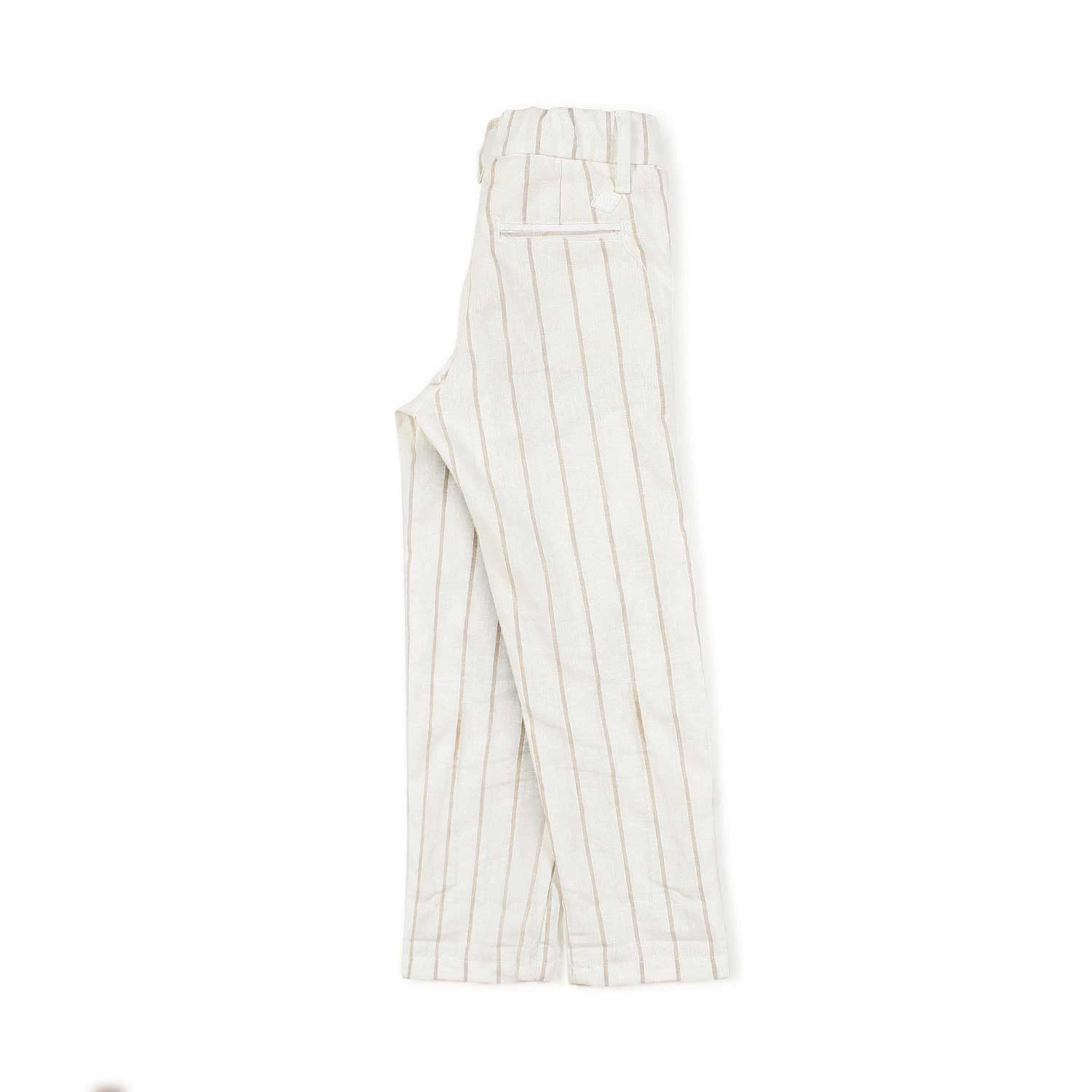 Nupkeet Pantalone panna a righe sabbia Ragusa Offerta