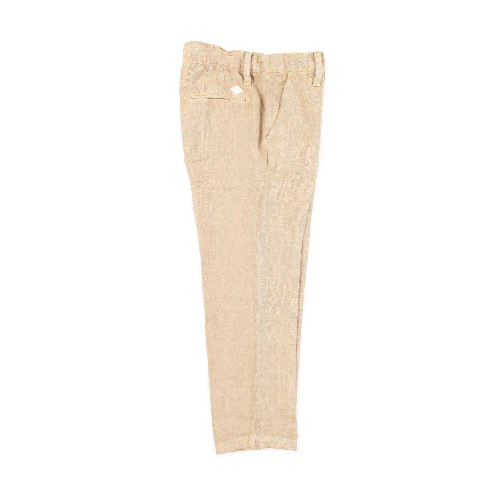 Nupkeet Pantalone lino beige sabbia Bari Vendita Economica
