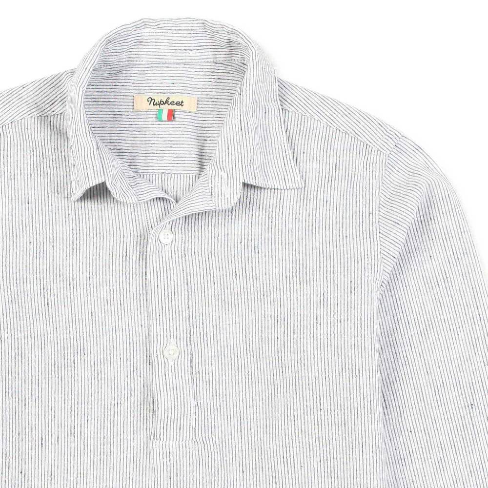 Nupkeet Camicia grigia e nera a righe Modena 2025