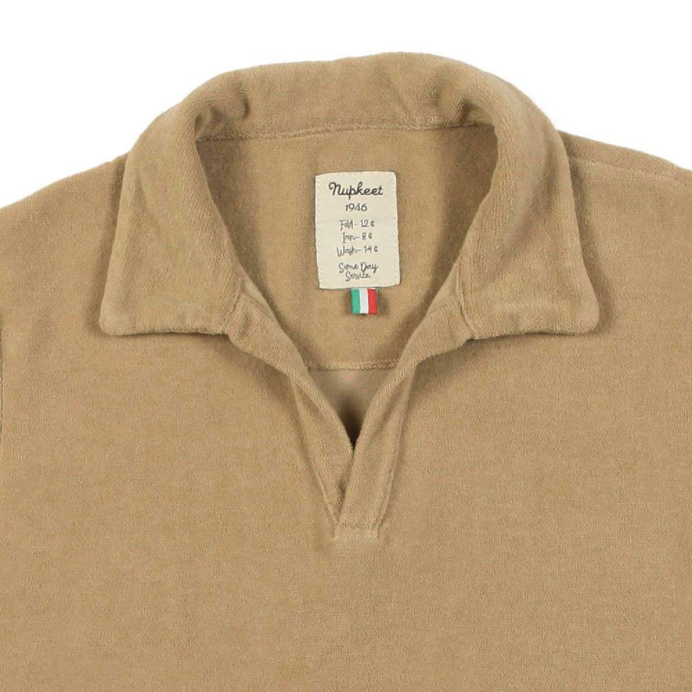 Nupkeet Polo spugna beige sabbia Cesena Consegna Veloce