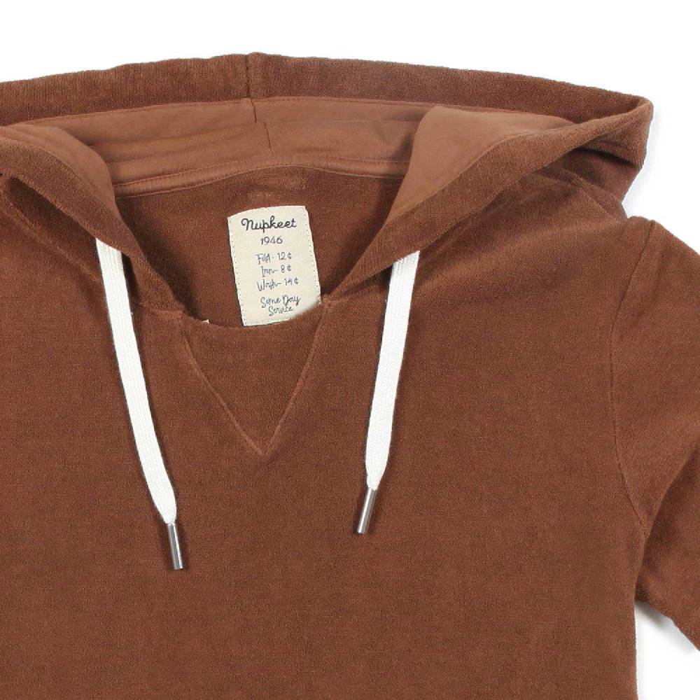 Nupkeet T-shirt marrone cacao con cappuccio Firenze Fino Al -60%