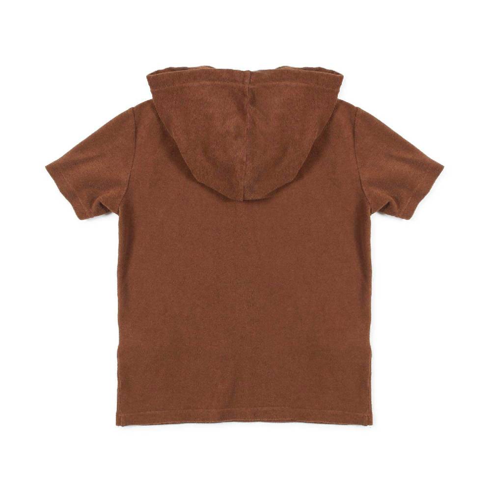Nupkeet T-shirt marrone cacao con cappuccio Firenze Fino Al -60%