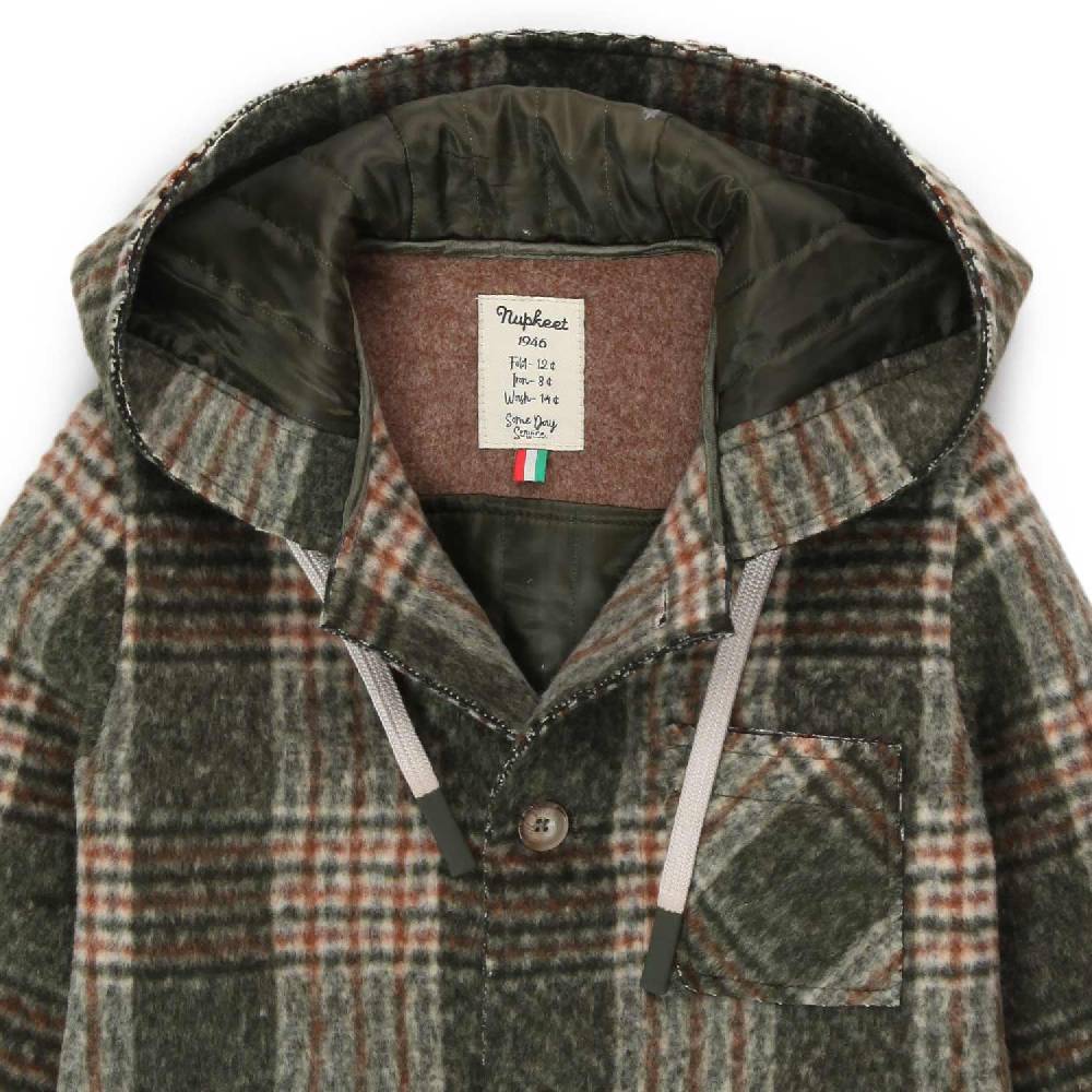 Nupkeet Giaccone Fausto verde tartan Vendita Economica