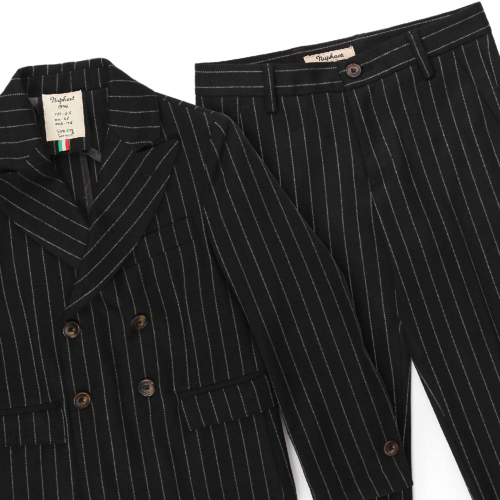 Nupkeet Completo gessato nero Ottavio 2025