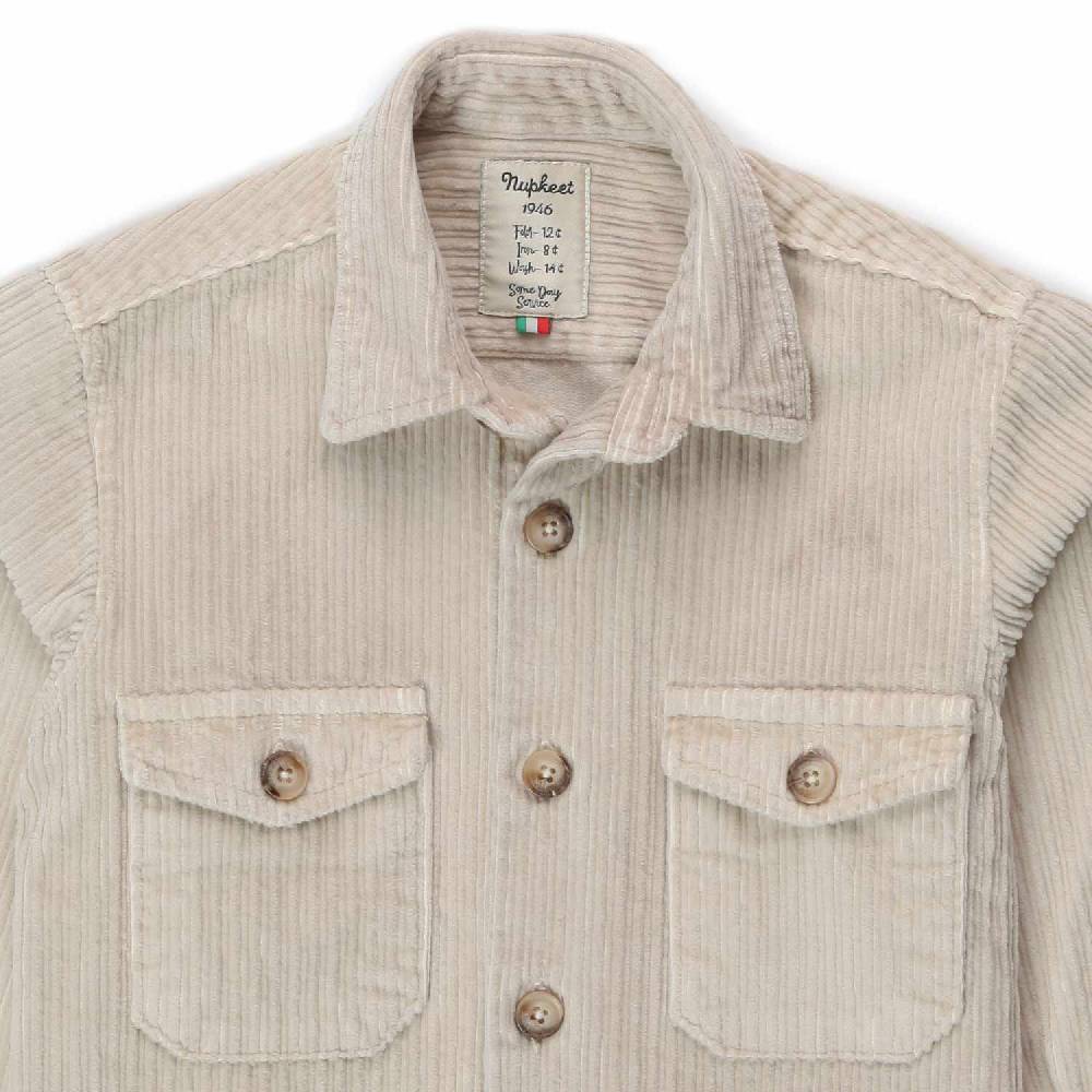 Nupkeet Giacca a camicia Elio panna Fino Al -60%