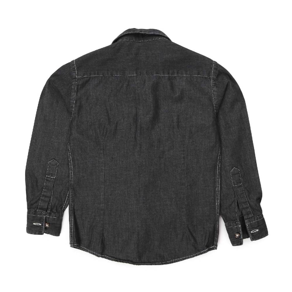 Nupkeet Camicia Giacomo nera in denim Shopping Online