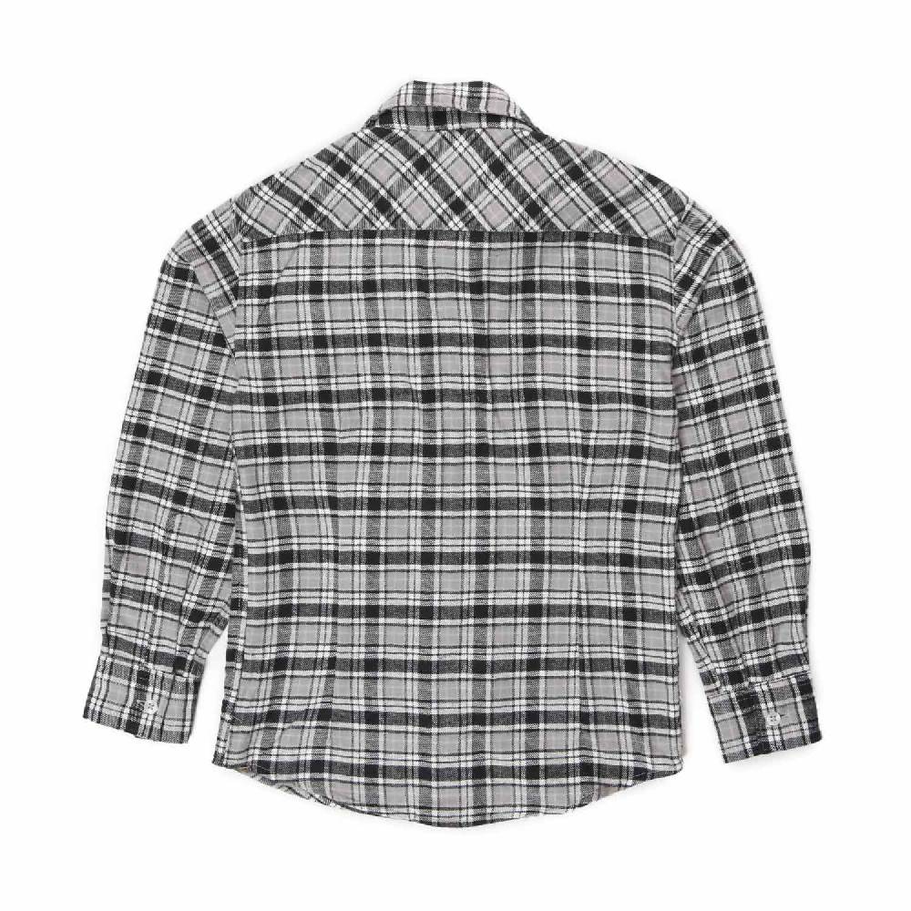 Nupkeet Camicia Romolo check grigia e nera Presa