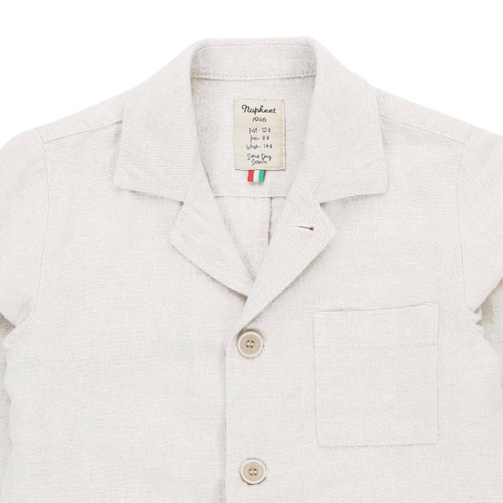 Nupkeet Giaccone misto lino Hawaii bianco Moda