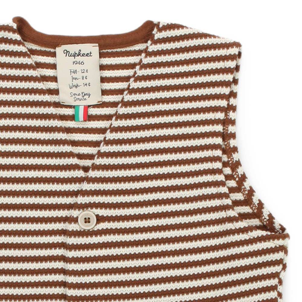 Nupkeet Gilet Gomera a righe Nuovo