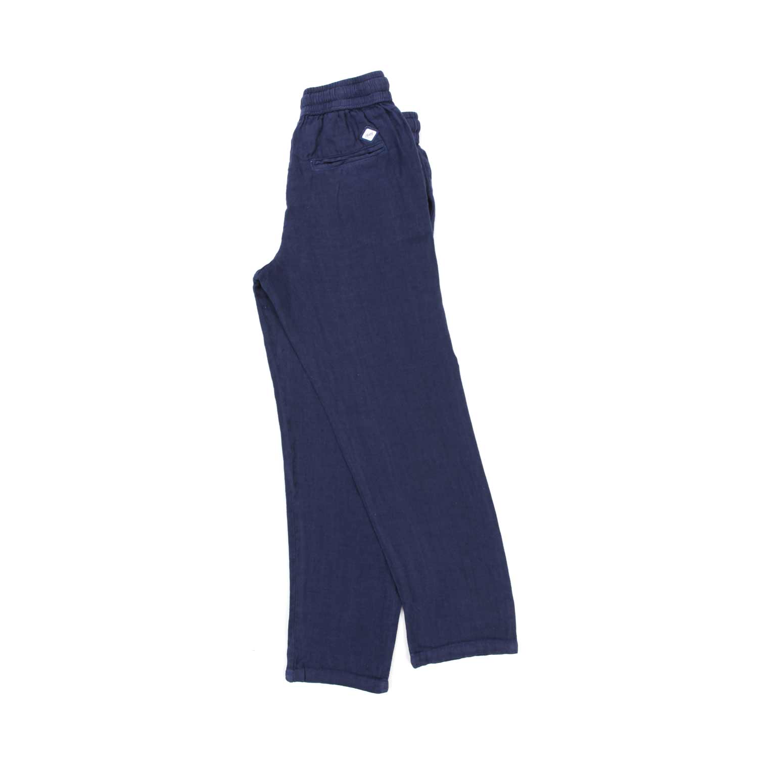 Nupkeet Pantalone Leyte blu in lino Soddisfazione Garantita
