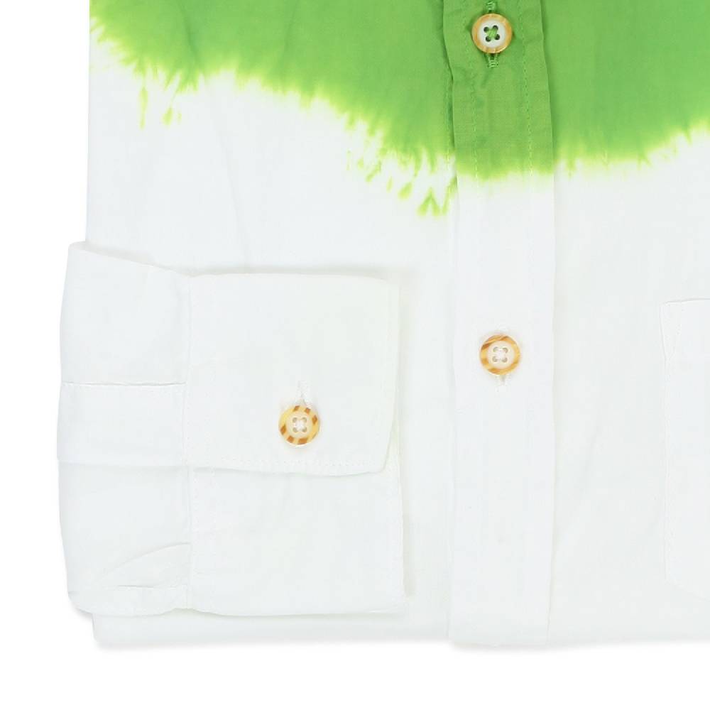 Nupkeet Camicia Lombok bianca e verde lime Vendita Economica