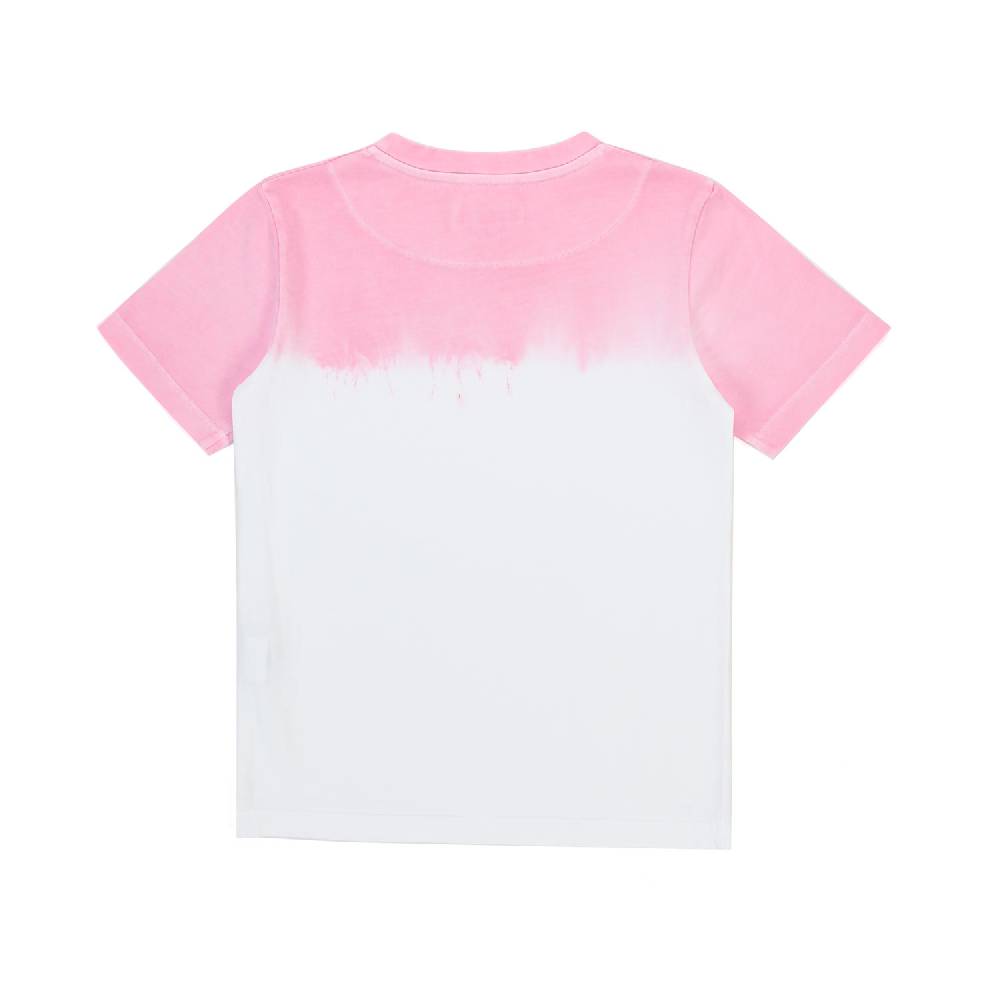Nupkeet T-shirt Aruba bianca e peonia Moda