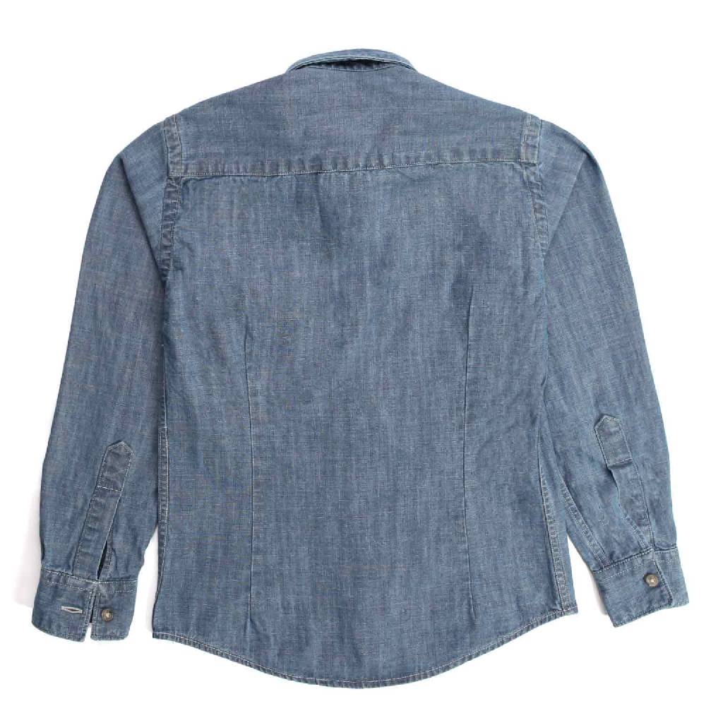 Nupkeet Gazza blu – Camicia in chambray bambino e teenager Promozione Limitata