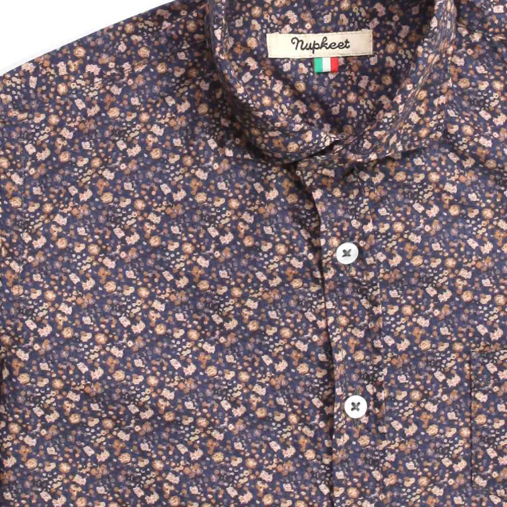 Nupkeet Emu a fiori – Camicia in popeline multicolor Fino Al -60%