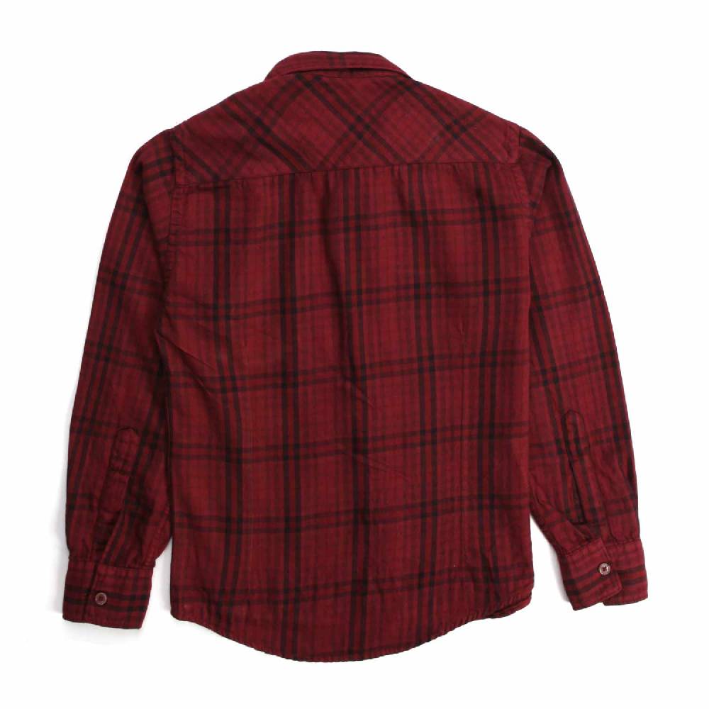 Nupkeet Talpa bordeaux – Camicia in flanella tartan Prezzo Ridotto