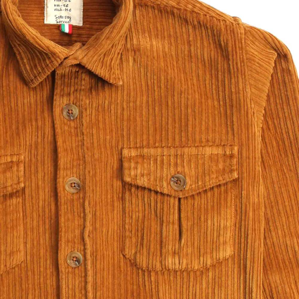 Nupkeet Coccodrillo ocra – Giacca a camicia in velluto Sconto