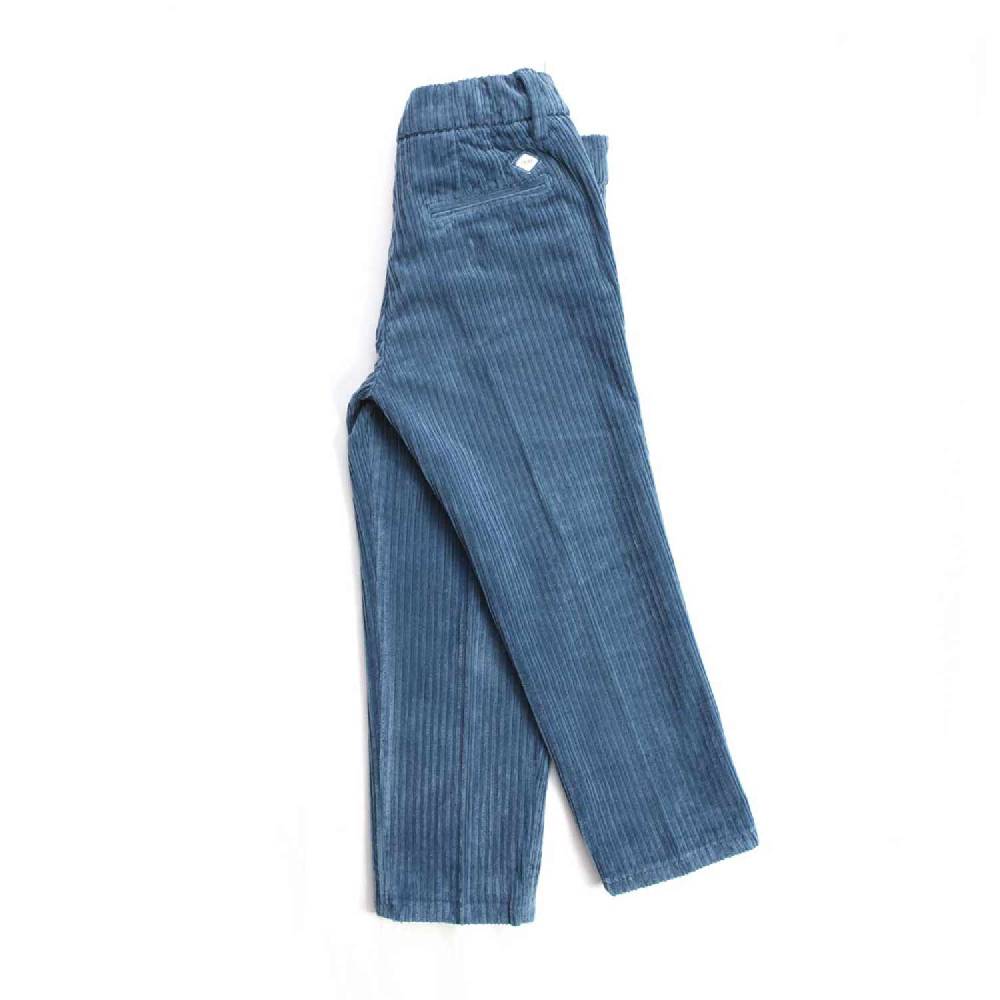 Nupkeet Gatto blu avio – Pantalone in velluto bambino e ragazzo Offerta