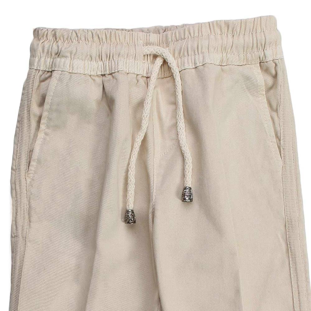 Nupkeet Cefalo panna – Pantalone in gabardine bambino e ragazzo In Vendita