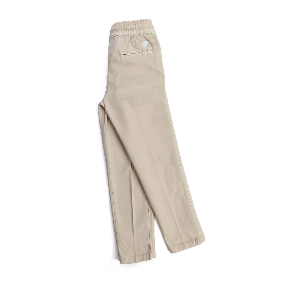 Nupkeet Cefalo panna – Pantalone in gabardine bambino e ragazzo In Vendita