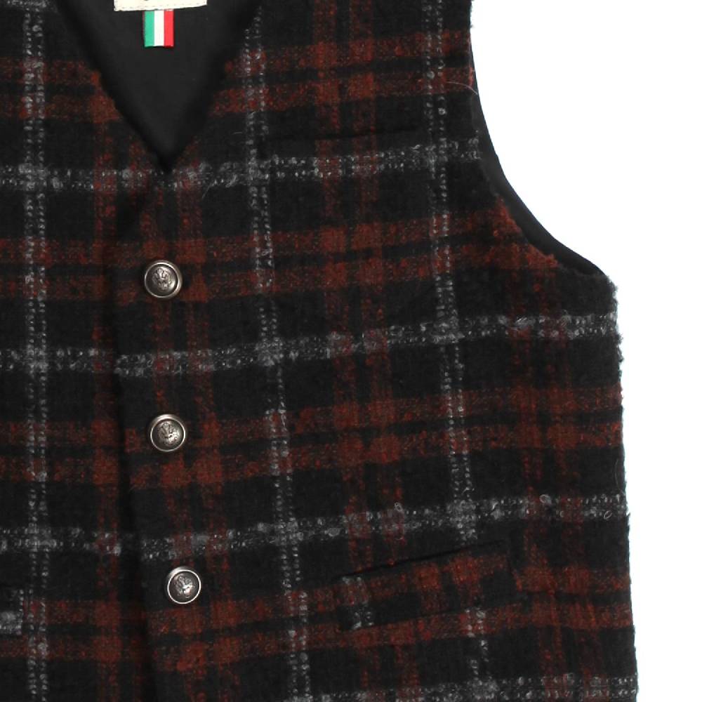 Nupkeet Rapace mattone – Gilet a quadri bambino e teenager In Linea