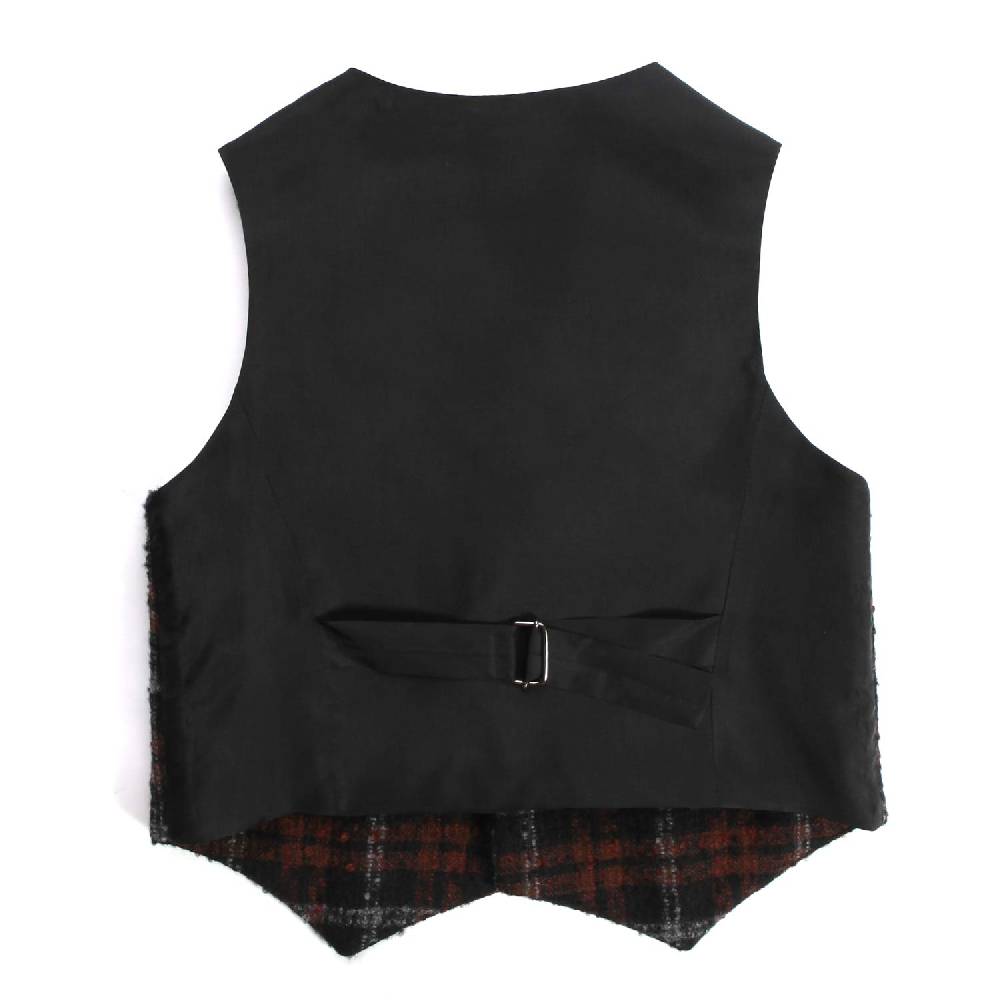 Nupkeet Rapace mattone – Gilet a quadri bambino e teenager In Linea