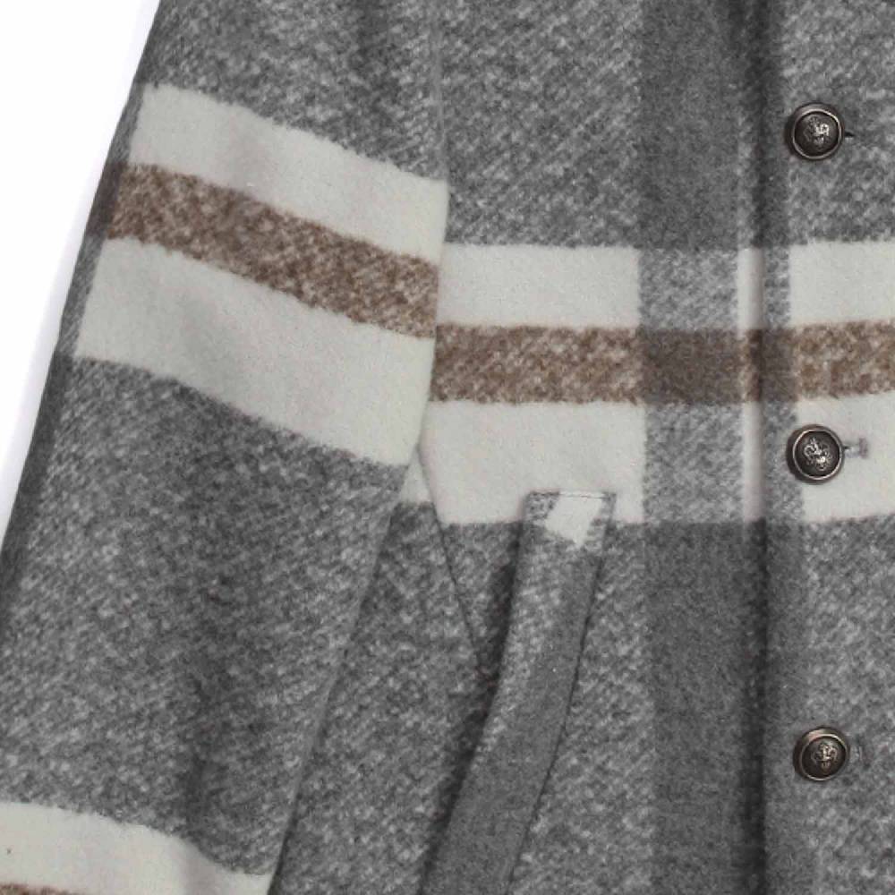 Nupkeet Lumaca grigio e panna – Giaccone in panno scozzese Spedizione Gratuita