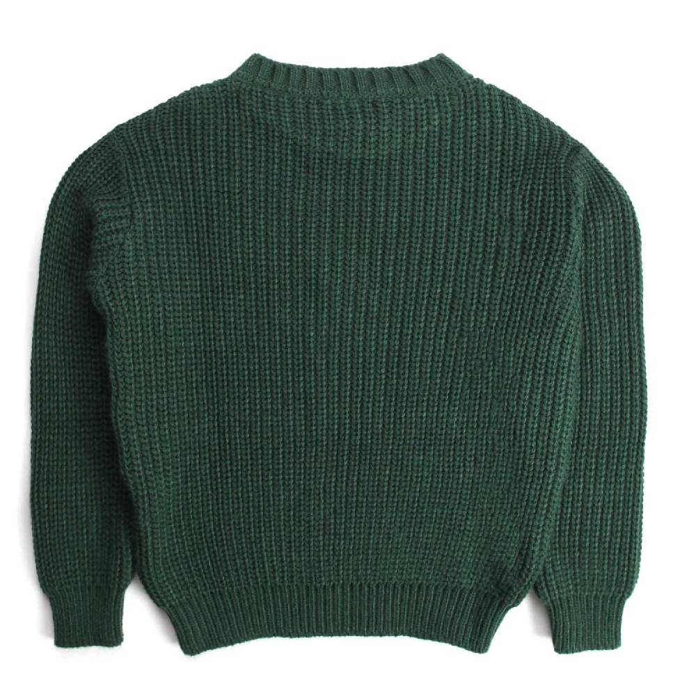Nupkeet Cormorano verdone – Pullover in tricot a coste Qualità Garantita