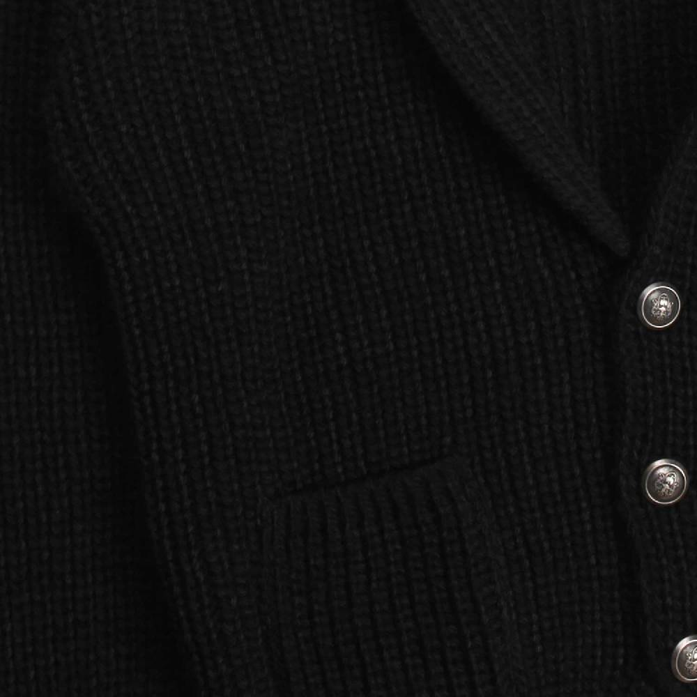 Nupkeet Ghepardo nero – Giacca in tricot a coste Negozi Online