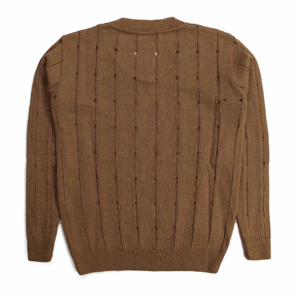 Nupkeet Quaglia cammello – Pullover in tricot misto lana Shopping Online