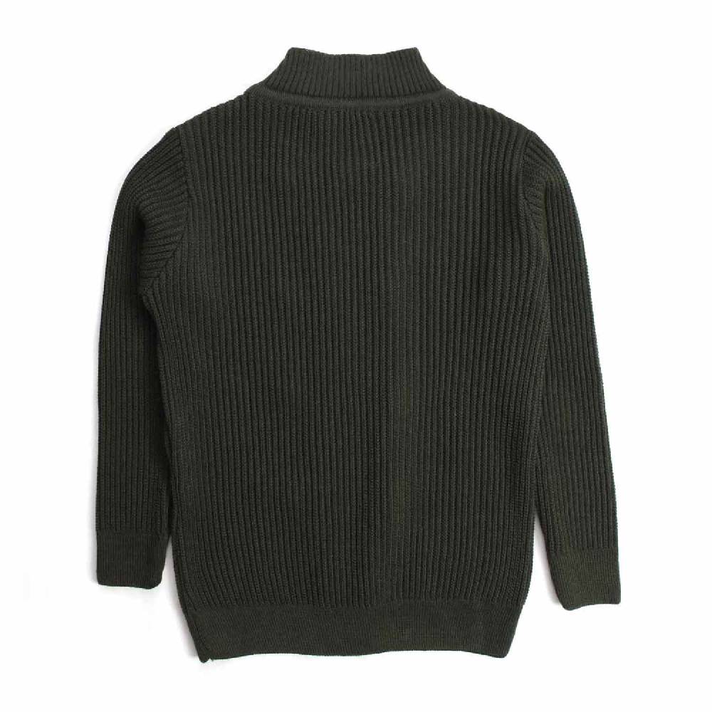 Nupkeet Passero verde militare – Giacca in tricot costa inglese Prezzo Ridotto