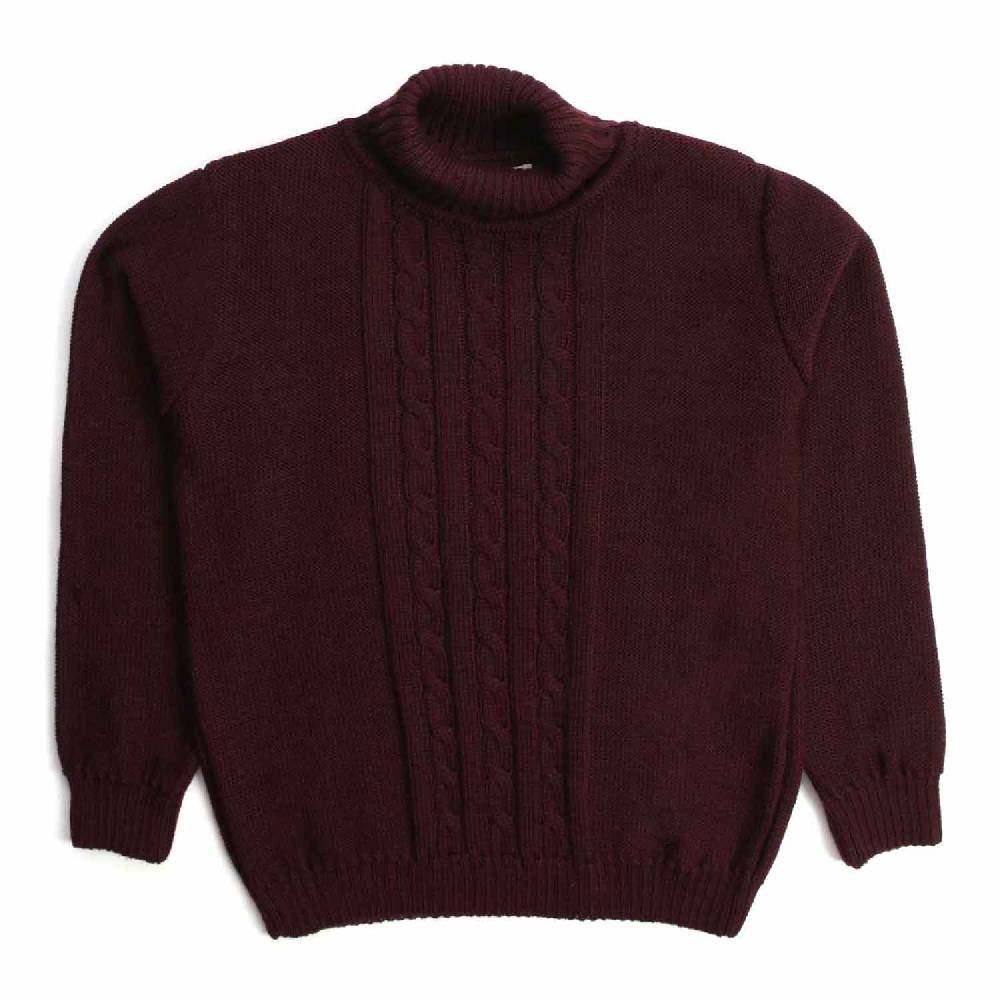 Nupkeet Cane prugna – Pullover collo alto in tricot Sottocosto