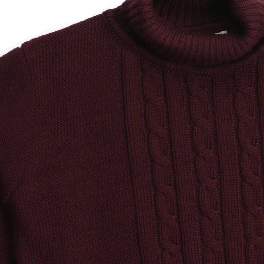 Nupkeet Cane prugna – Pullover collo alto in tricot Sottocosto