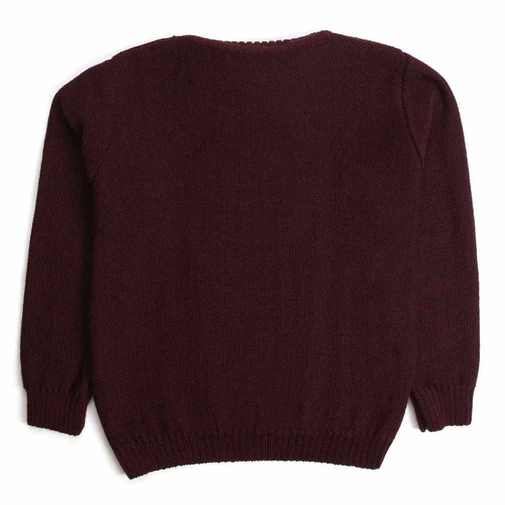 Nupkeet Cane prugna – Pullover collo alto in tricot Sottocosto