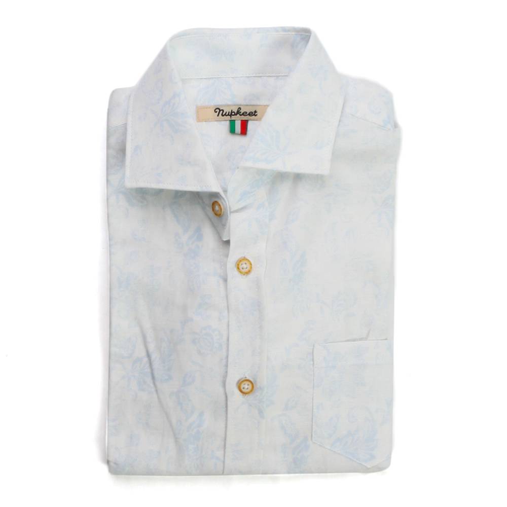 Nupkeet Camicia Frappè Bianca Duty-free
