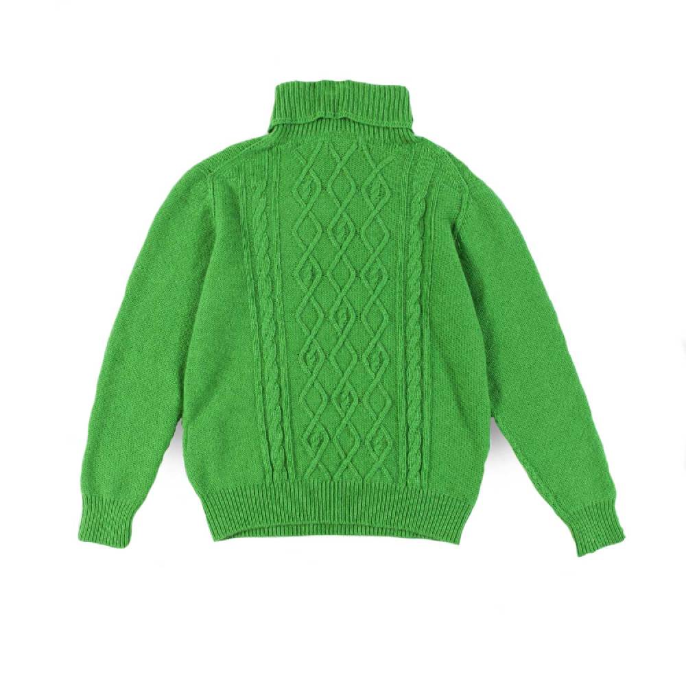 Nupkeet Pullover Collo Alto Verde – Osiglia Prezzo Ridotto