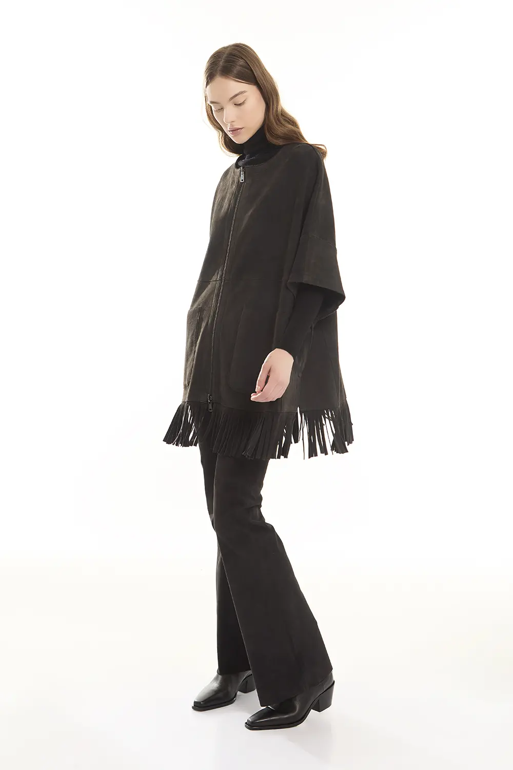 P.A.R.O.S.H. CAPPOTTO IN SUEDE Consegna Veloce