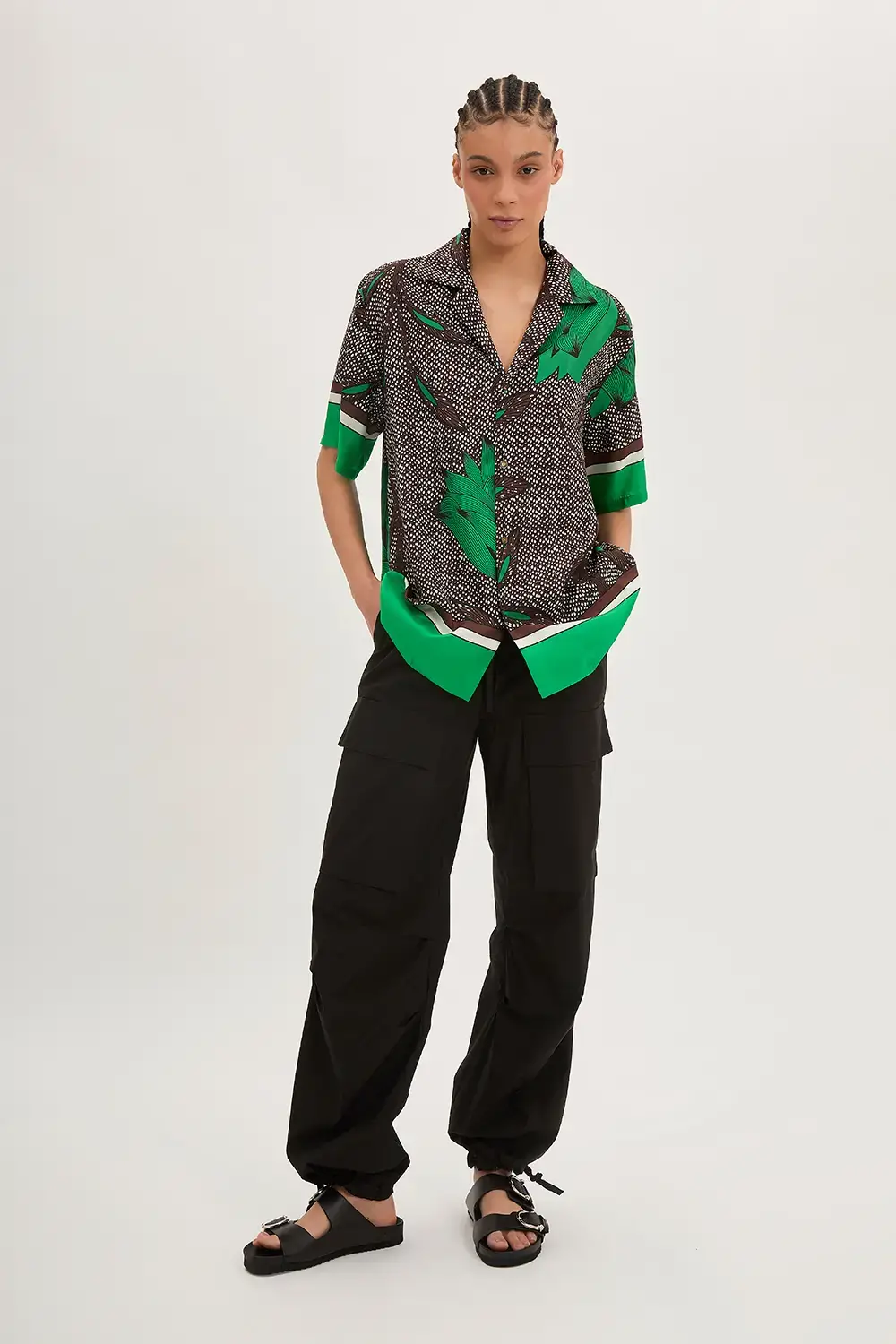 P.A.R.O.S.H. CAMICIA STAMPA WAX Spedizione Gratuita