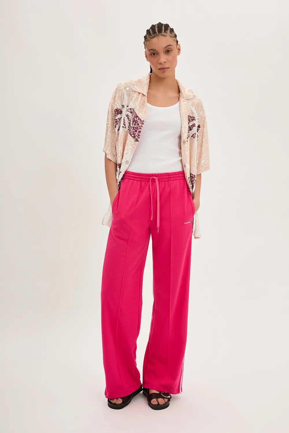 P.A.R.O.S.H. CAMICIA PAILLETTES PALME Prezzo Ridotto