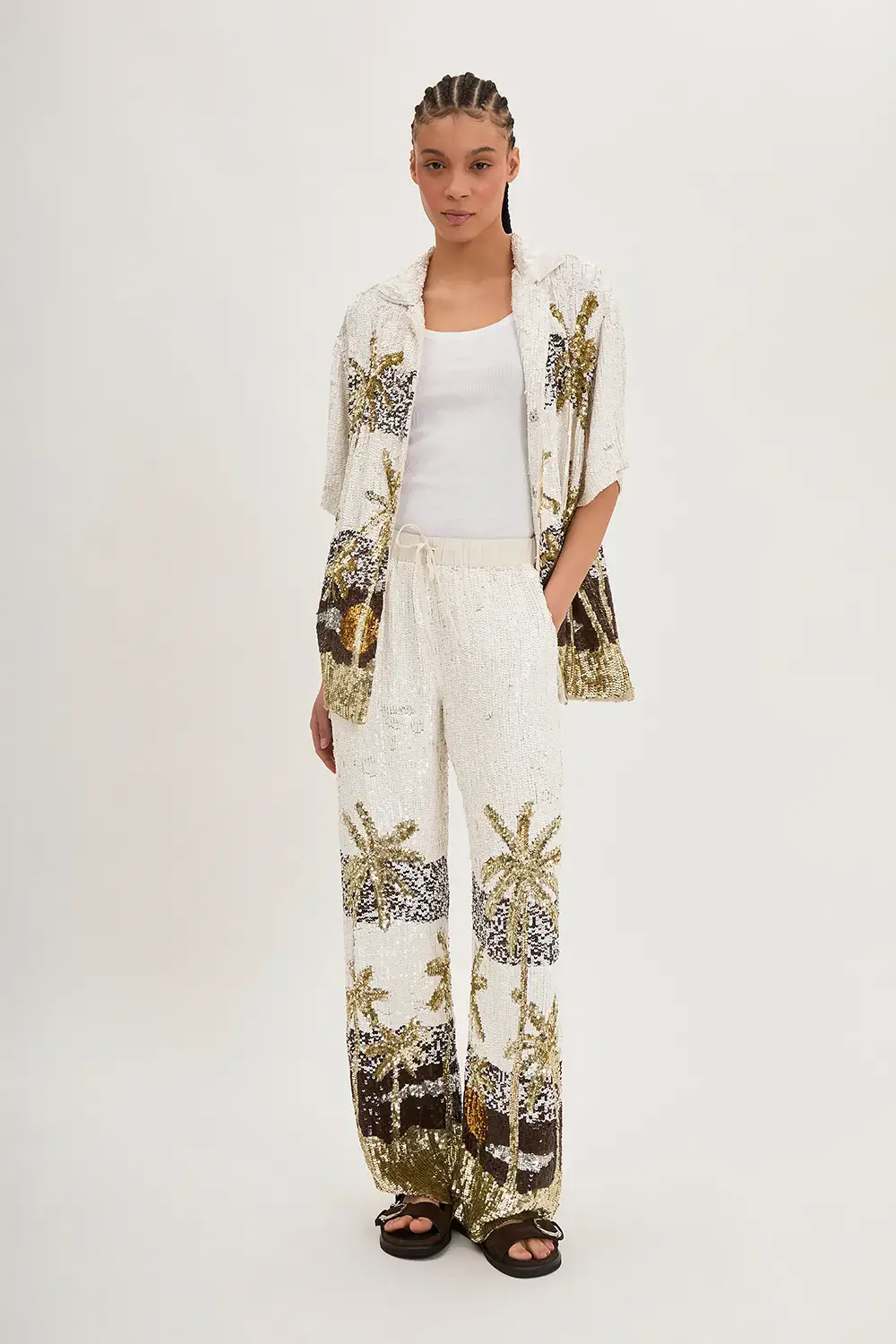 P.A.R.O.S.H. CAMICIA PAILLETTES PALME Convenienza