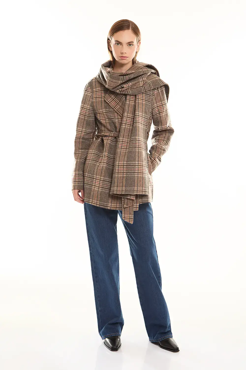 P.A.R.O.S.H. CAPPOTTO CHECK Prezzo Ridotto