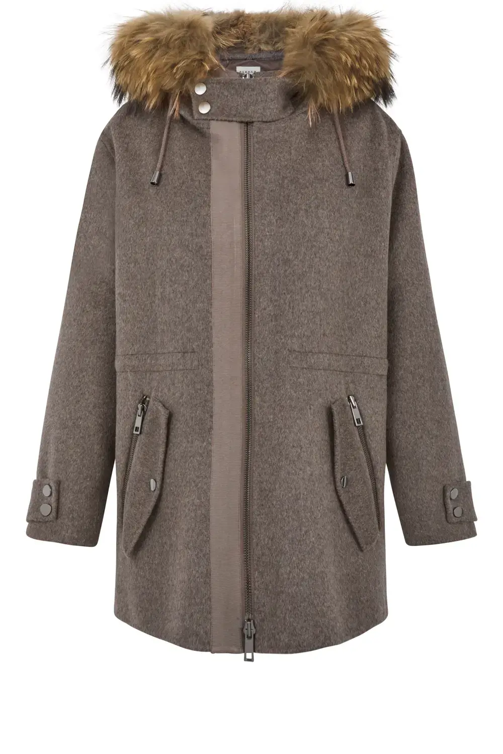 P.A.R.O.S.H. CAPPOTTO CON PELLICCIA Sconto