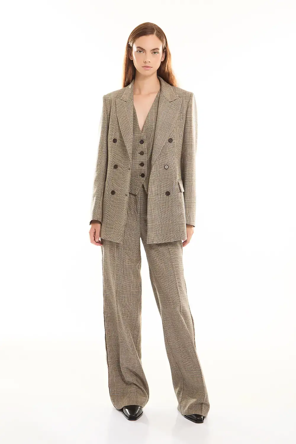 P.A.R.O.S.H. GILET PIED DE POULE Affare Del Giorno