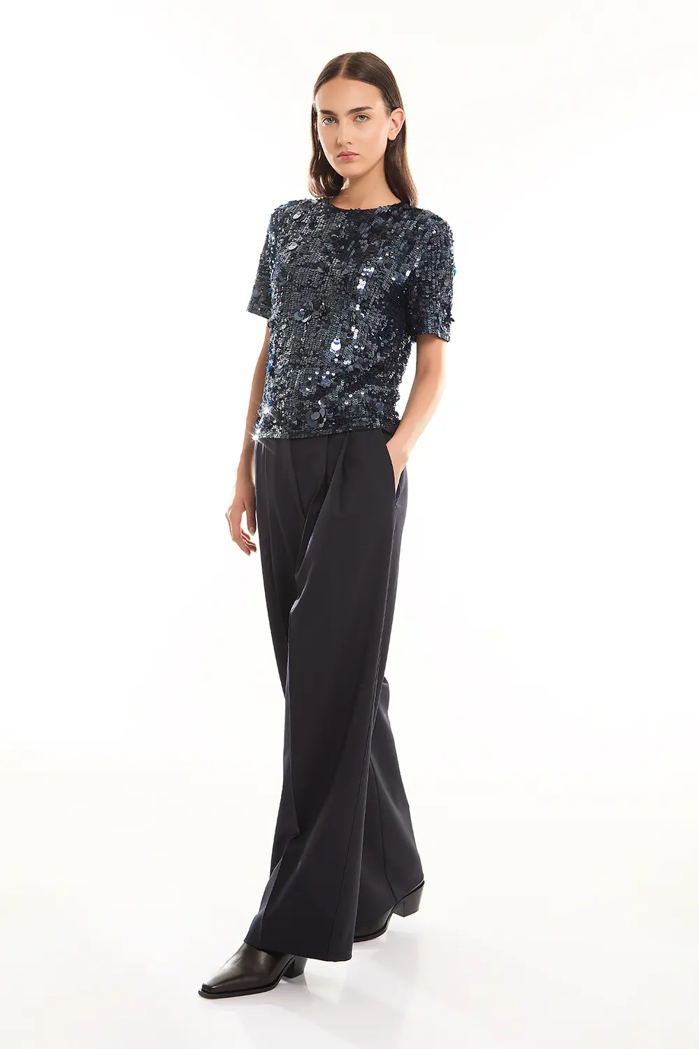 P.A.R.O.S.H. BLUSA FULL PAILLETTES Vendita Economica