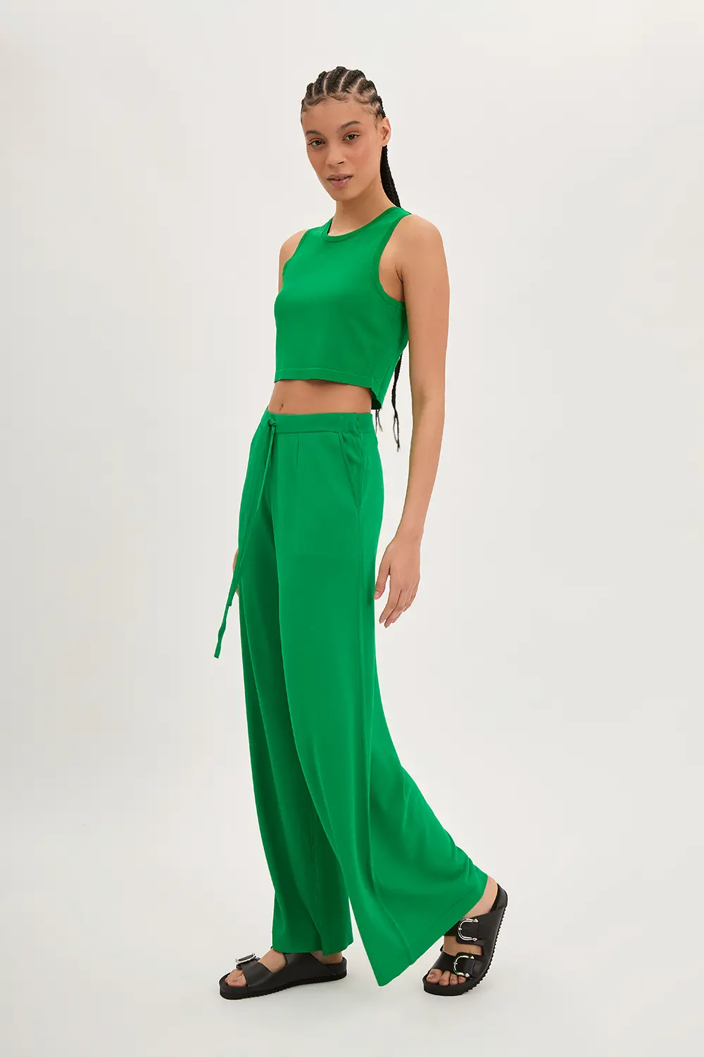 P.A.R.O.S.H. CROP TOP MAGLIA Nuovo