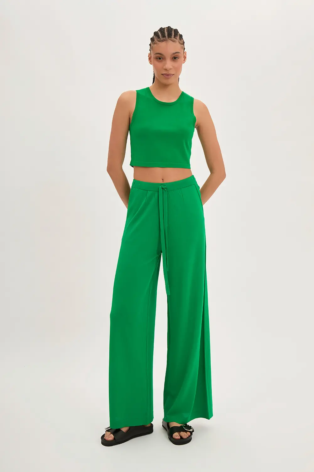 P.A.R.O.S.H. CROP TOP MAGLIA Nuovo